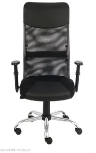 Fotel biurowy, krzesło biurowe Grospol Fotel Biurowy obrotowy PLUS R CZARNY - Fotele i krzesła biurowe - miniaturka - grafika 2