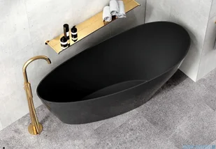 Besco Keya black 165x70cm czarna wanna wolnostojąca + odpływ klik-klak #WMD-165-KCZ - Wanny z hydromasażem Besco Keya black 165x70cm czarna wanna wolnostojąca + odpływ klik-klak #WMD-165-KCZ - Wanny z hydromasażem - miniaturka - grafika 4