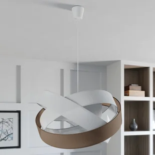 Lindby Simaria lampa wisząca, brązowa/szara/biała - Lampy sufitowe - miniaturka - grafika 3