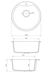 Deante Fiesta Solis ZRS S803 - Zlewozmywaki - miniaturka - grafika 3
