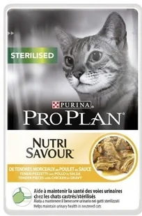 Purina Pro Plan Sterilised Chicken saszetka 85g - Mokra karma dla kotów - miniaturka - grafika 2