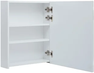 vidaXL Szafka łazienkowa z lustrem i LED, 50 x 14 x 60 cm - Szafki łazienkowe - miniaturka - grafika 6