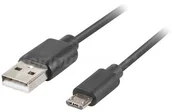 Kable USB - Lanberg Kabel USB Lanberg Kabel USB micro BM AM 2.0 3m czarny QC 3.0 CA-USBM-20CU-0030-BK - miniaturka - grafika 1