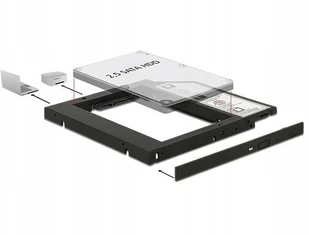 Delock Ramka montażowa Slim SATA 5.25" -> 2.5" SLIM 9.5mm (HDD/SSD w miejsce CD) 62669 - Tuning komputera - akcesoria - miniaturka - grafika 3