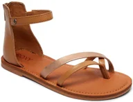 Buty dla dziewczynek - Roxy sandały ęce SABRINA Tan TAN - miniaturka - grafika 1