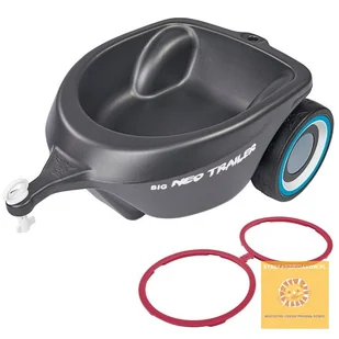 BIG Przyczepka do jeździka Bobby Car Neo Grafitowa STREFADZIECIAKOW.PL 56267 - Jeździki dla dzieci - miniaturka - grafika 8