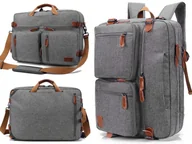 Torby na laptopy - Wrocław Torba/Plecak Coolbell na laptopa 17,3 szar - miniaturka - grafika 1