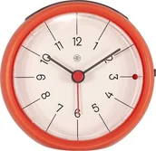Zegary - Nextime budzik Otto 9,5 x 3,8 cm pomarańczowy twm_970682 - miniaturka - grafika 1