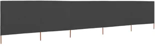 vidaXL Parawan 5-skrzydłowy z tkaniny, 600x160 cm, antracytowy vidaXL - Parawany - miniaturka - grafika 2