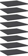 Meble modułowe i akcesoria - VidaXL Półki na książki, 8 szt., szare, 40x40x1,5 cm, płyta wiórowa 805175 VidaXL - miniaturka - grafika 1