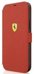 Ferrari FESPEFLBKP12SRE iPhone 12 mini 5,4" czerwony/red book On Track Perforated hurtel-67365-0 - Etui i futerały do telefonów - miniaturka - grafika 2
