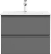 Szafki łazienkowe - Oltens Oltens VERNAL szafka 60 cm podumywalkowa wisząca grafit 60000400 - miniaturka - grafika 1
