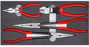 Knipex KFZ 002001V16 czerwony czarny zestaw - Akcesoria do elektronarzędzi - miniaturka - grafika 3