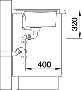 Blanco ZENAR 45 S biały 523788 - Zlewozmywaki - miniaturka - grafika 4
