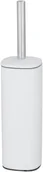 Akcesoria do wc - Wenko Szczotka do wc ze stali lakierowanej ALASSIO biała ze srebrnym uchwytem 24776100 - miniaturka - grafika 1