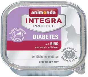 Animonda Integra Protect Adult Diabetes tacki 6 x 100 g Z wołowiną - Mokra karma dla kotów Animonda Integra Protect Adult Diabetes tacki 6 x 100 g Z wołowiną - Mokra karma dla kotów - miniaturka - grafika 1