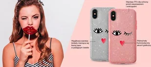 PURO Glitter EYES Shine Cover - Etui Samsung Galaxy S9 (Rose Gold) Limited edition (SGS9SHINE1RGOLD) - Etui i futerały do telefonów - miniaturka - grafika 3