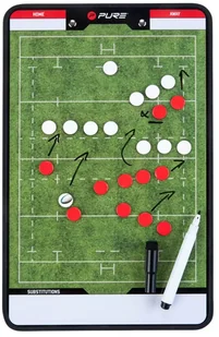 ACM Products Pure2Improve Dwustronna tablica trenerska do rugby, 35x22cm P2I100670 - Rugby - miniaturka - grafika 2