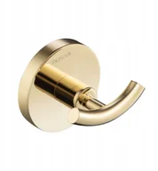 Wieszaki łazienkowe - Haczyk Na Ręcznik Podwójny Wieszak Złoty Oltens - miniaturka - grafika 1