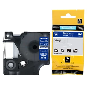DYMO strefadrukarek.pl Taśma 1805423 winylowa 24mm x 5.5m niebieska biały nadruk - zamiennik | OSZCZĘDZAJ DO 80% - ZADZWOŃ! 730811399 PROMOCJA! RH-1805423 - Dodatki do drukarek i skanerów - miniaturka - grafika 2