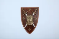 Repliki - akcesoria - Denix SA TARCZA Z PÓŁPANCERZEM I DWOMA MIECZAMI MODEL 508 508 - miniaturka - grafika 1