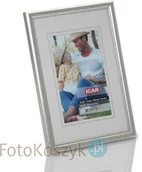 Ramki na zdjęcia - Icar Ramka drewniana srebrna (na zdjęcie 15x21 cm) - miniaturka - grafika 1