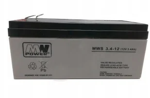 Akumulator żelowy 12V/3,4Ah MWS T1 - Akumulatory ogólnego zastosowania - miniaturka - grafika 2