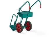 Inne urządzenia handlowo-usługowe - AJ Produkty Wózek do butli z gazem, 550x1200x300 mm, koła gumowe pełne - miniaturka - grafika 1