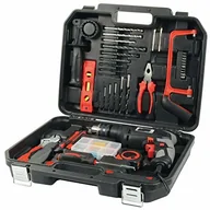 Zestawy narzędziowe - Mannesmann Brüder Werkzeuge Brüder Werkzeuge M12615 36-częściowy zestaw narzędzi z wiertarką udarową - miniaturka - grafika 1