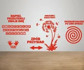 Pomoce naukowe - Ścieżka aktywizująca BALANS- zestaw naklejek na ścianę ED064 - miniaturka - grafika 1