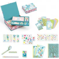 Djeco kuferek z zestawem papierniczym Charlotte - Zabawki kreatywne - miniaturka - grafika 3