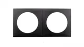 Klawisze i ramki - Hager polo Ramka podwójna antracyt matowy Integro Flow 0918262515 0918262515 - miniaturka - grafika 1
