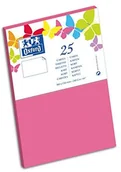 Papier do drukarek - Oxford Oxford Korrespondenz 10 sztuk papieru kolory karty format klasyczne 10 x 15 cm wizytówka 10 x 15 cm różowa 100102487 - miniaturka - grafika 1