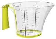 Cukiernice - Rotho 1111702255 kubek z miarką Loft wysokiej jakości z ergonomicznym miękkim uchwytem i skala zapewnia wodacukier, mąka wykonana z tworzywa sztucznego, pojemność 1.2 L, przezroczysty/czerwony 1111705070 - miniaturka - grafika 1