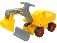 Jeździki dla dzieci - Wader Quality Toys Koparka samobieżna Jeździk 66220 - miniaturka - grafika 1