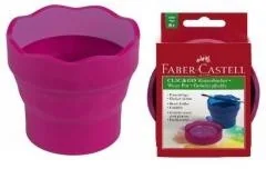 Faber Castell Pojemnik na wodę Click&Go różowy - Pozostałe akcesoria dla plastyków - miniaturka - grafika 2