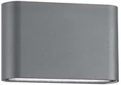 Lampy ogrodowe - Lucide Elewacyjna LAMPA ścienna SOHO 740404 prostokątna OPRAWA tarasowa LED 6W zewnętrzna outdoor IP54 ciemnoszara 740404 - miniaturka - grafika 1