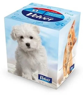 Velvet Chusteczki kosmetyczne celulozowe Cube Style, 3-warstwowe, 60 listków, biały VLK-3100023 - Chusteczki higieniczne - miniaturka - grafika 4