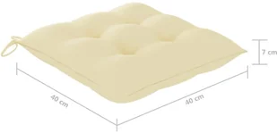 vidaXL Składane krzesła ogrodowe z poduszkami, 6 szt., drewno tekowe! 3072767 - Fotele i krzesła ogrodowe - miniaturka - grafika 12