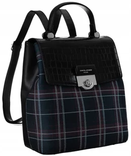 David Jones Plecak damski z frontem w kratę zamykany klapką, eko skóra - Plecaki - miniaturka - grafika 15