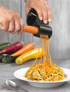 Microplane Temperówka do warzyw czarna 48000E 48000E - Siekacze tarki i szatkownice - miniaturka - grafika 3