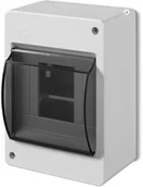 Puszki elektryczne i akcesoria - SCHNEIDER Obudowa-S-4-z-szybą-N+PE-IP-30-D-drzwi-transparentne-dymne 147864 - miniaturka - grafika 1