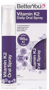 BETTERYOU BETTERYOU Vitamin K2 Daily Oral Spray 25ml - Witaminy i minerały dla sportowców - miniaturka - grafika 2