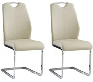 Krzesła - Lectus Komplet krzeseł Salerno, beżowy, 2 szt. - miniaturka - grafika 1