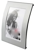 Ramki na zdjęcia - Icar Ramka 10x15 nowoczesna srebrna matowa MET 74 RMET74 - miniaturka - grafika 1