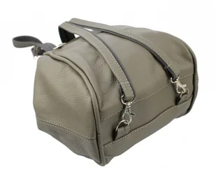 Magre (PL) Plecak Skórzany (PL) JOWITA Skóra Naturalna Licowa GRAFITOWO-BEŻOWY - Plecaki - miniaturka - grafika 6