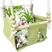 Leżaczki i huśtawki - Dziecięca huśtawka wodoodporna liście B0-K90 - miniaturka - grafika 1