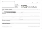 Druki akcydensowe - Firma krajewski Zlecenie na transport sanitarny [Mz/Nfz-3] Mz/Nfz-3 - miniaturka - grafika 1