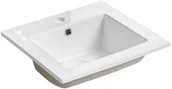 Umywalki - Comad Laufen Kartell Umywalka wisząca 46x28x12 cm z otworem na baterię biała H8153350001111 H1031 - miniaturka - grafika 1