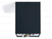 Oprawy, klosze i abażury - KOLORENO Oprawa Natynkowa Halogenowa Ruchoma Led Kwadrat Z Serii Busto Czarny/Srebrny OS101-CPA - miniaturka - grafika 1